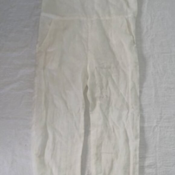 Ozma California White Linen Jumpsuit Size Small S - Picture 2 of 5